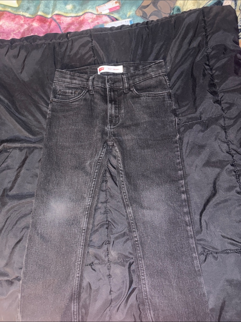 Levi's Men's Grey Black Skinny Jeans